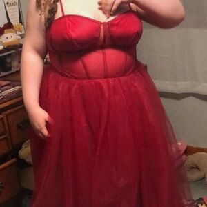 Red prom dress
